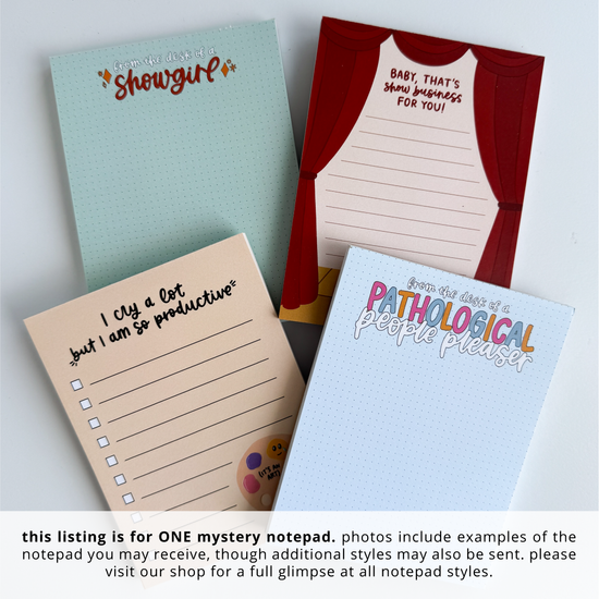 IMPERFECT Mystery Notepads