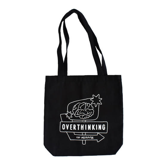 Overthinking Motel Sign Tote Bag