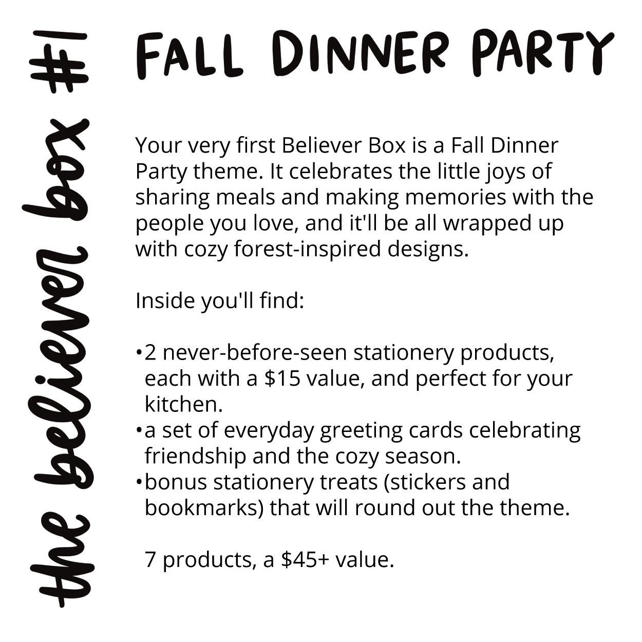 The Believer Box #1 (Sign-Ups Close 10/8, Ships 10/17)