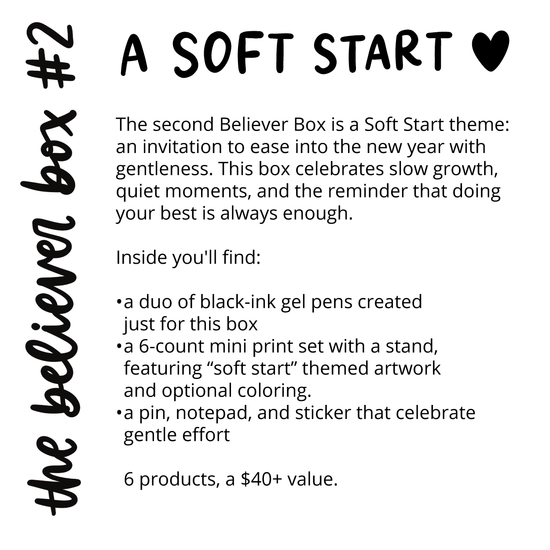 The Believer Box #2 (Sign-Ups Close 12/10*, Ships 12/17)