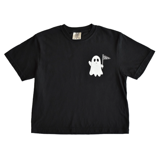 Believe In Yourself Ghost Cropped Tee (Black)