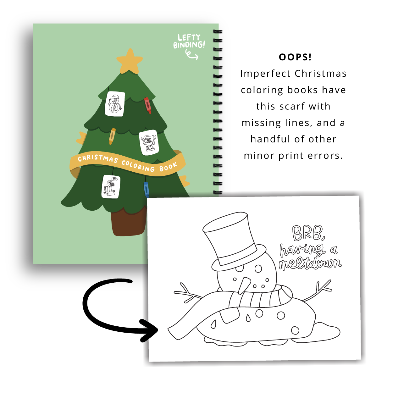 IMPERFECT Christmas Coloring Book