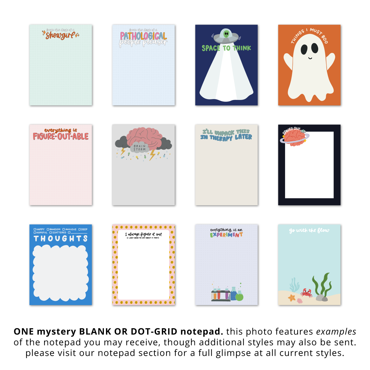 IMPERFECT Mystery Notepads