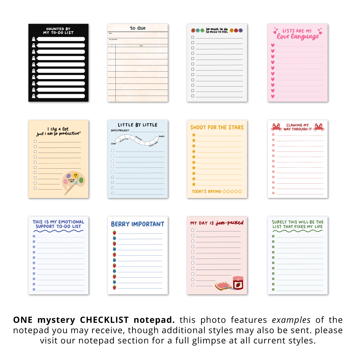 IMPERFECT Mystery Notepads