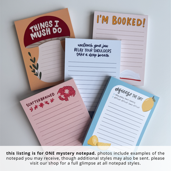 IMPERFECT Mystery Notepads