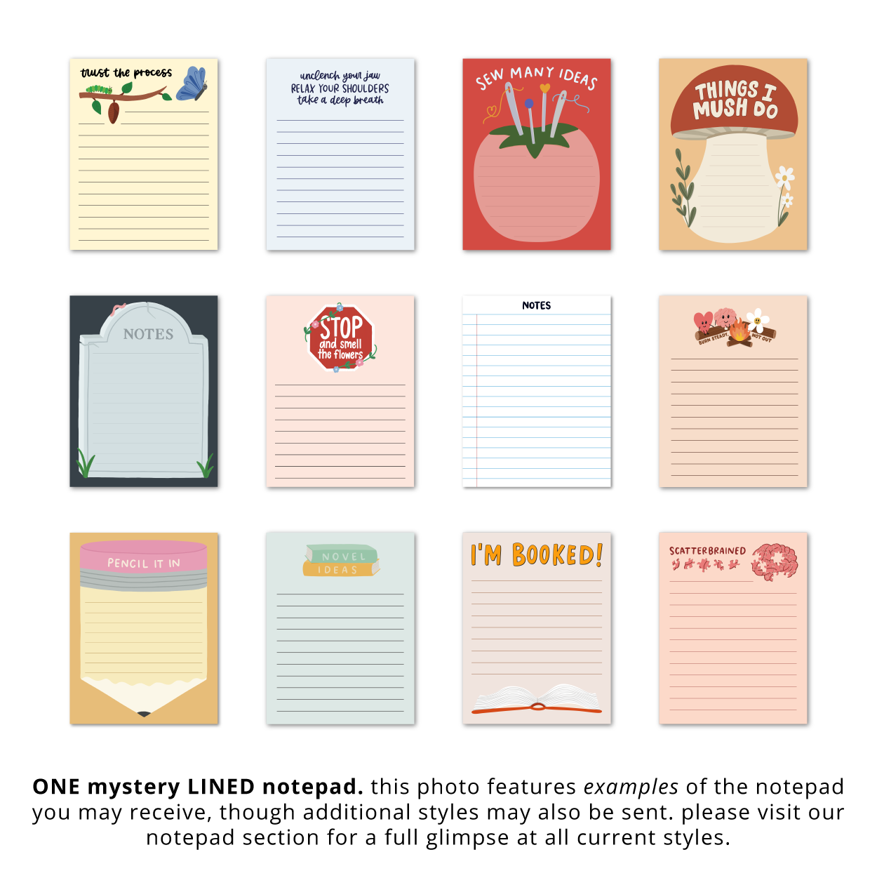 IMPERFECT Mystery Notepads