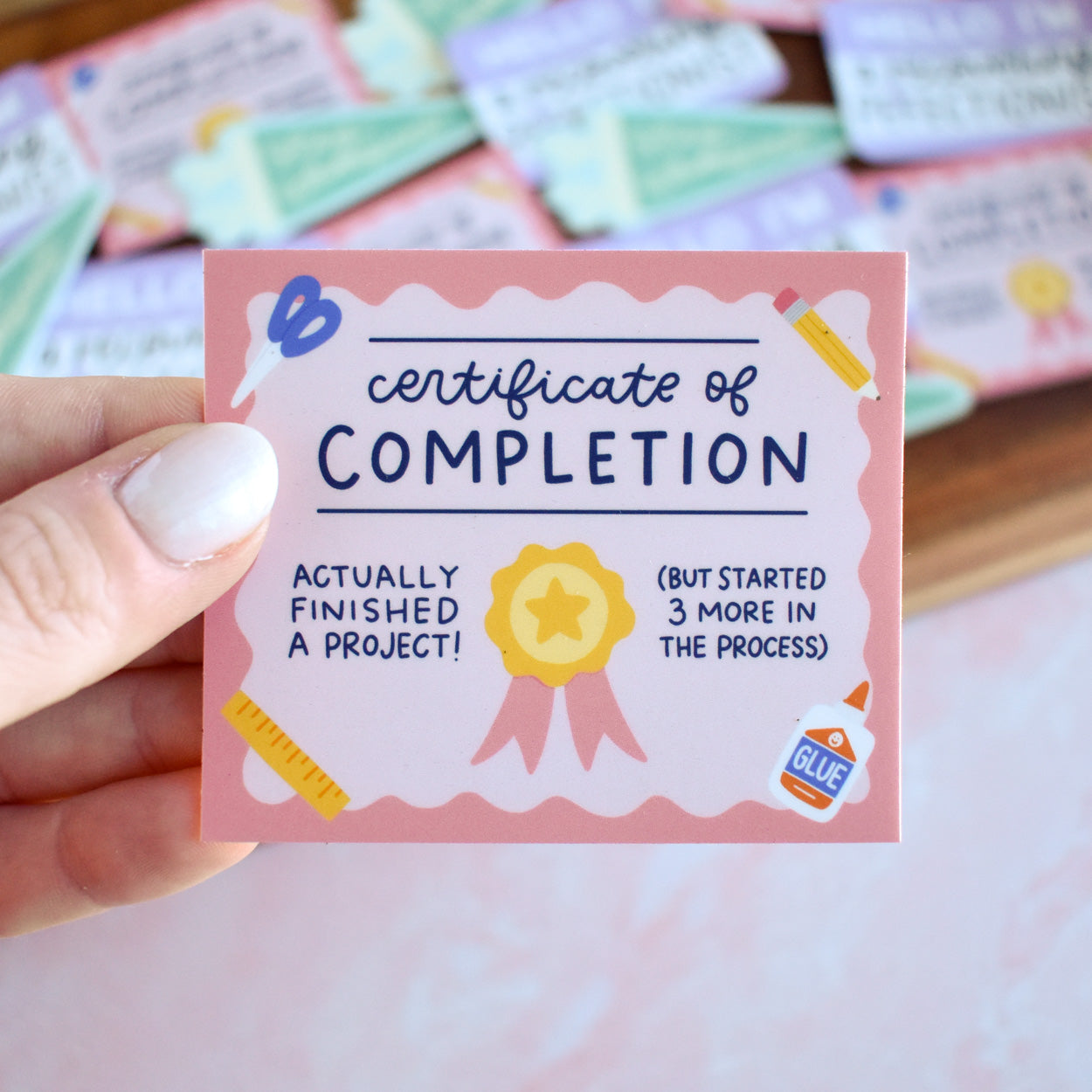 Certificate of Completion Sticker