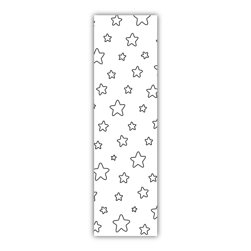 Starry Coloring Bookmark