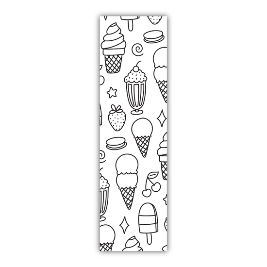 Ice Cream Coloring Bookmark