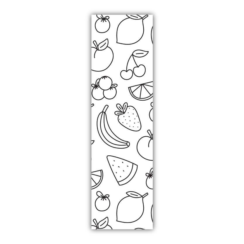 Fruit Medley Coloring Bookmark