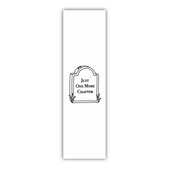 One More Chapter Gravestone Coloring Bookmark