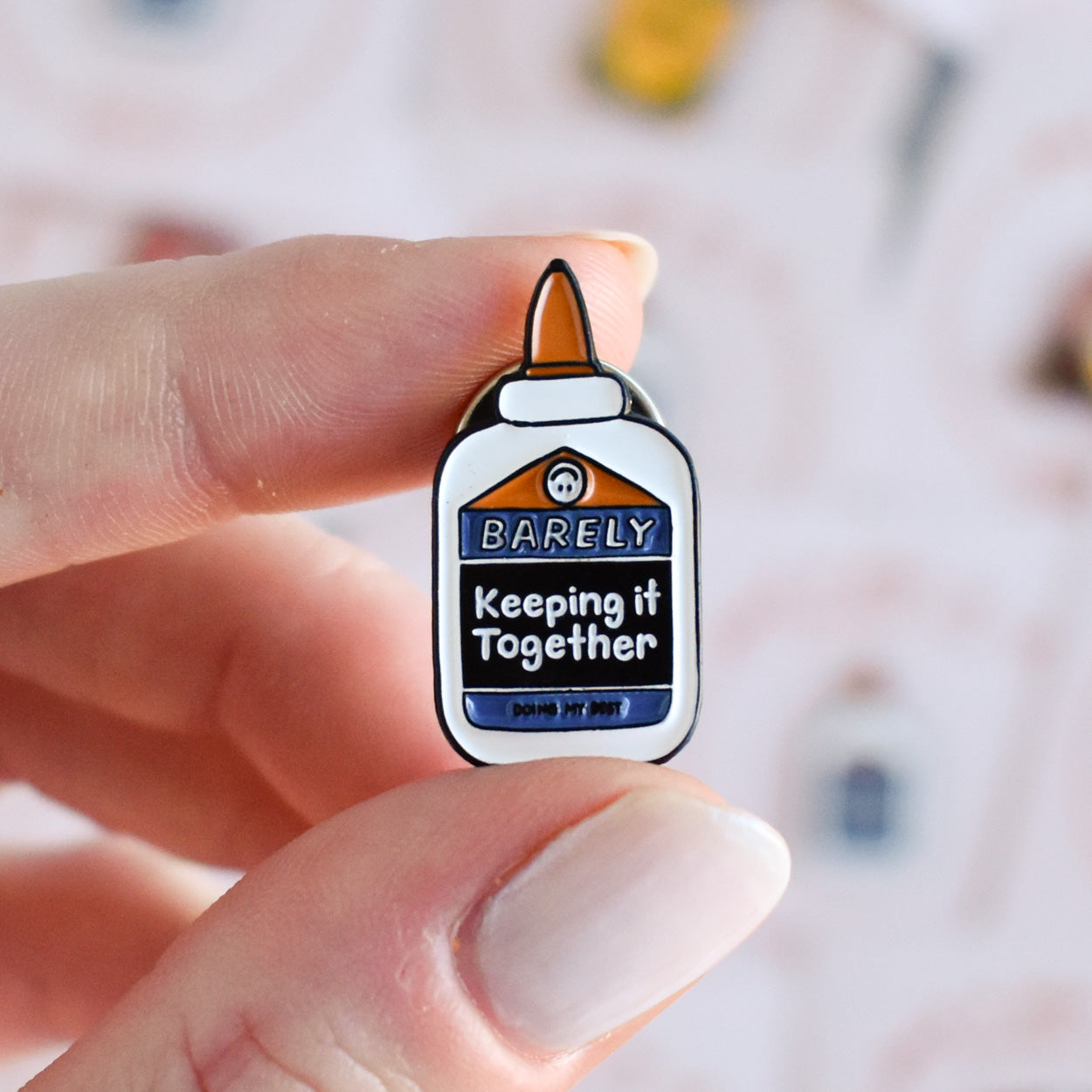 Barely Keeping It Together Enamel Pin