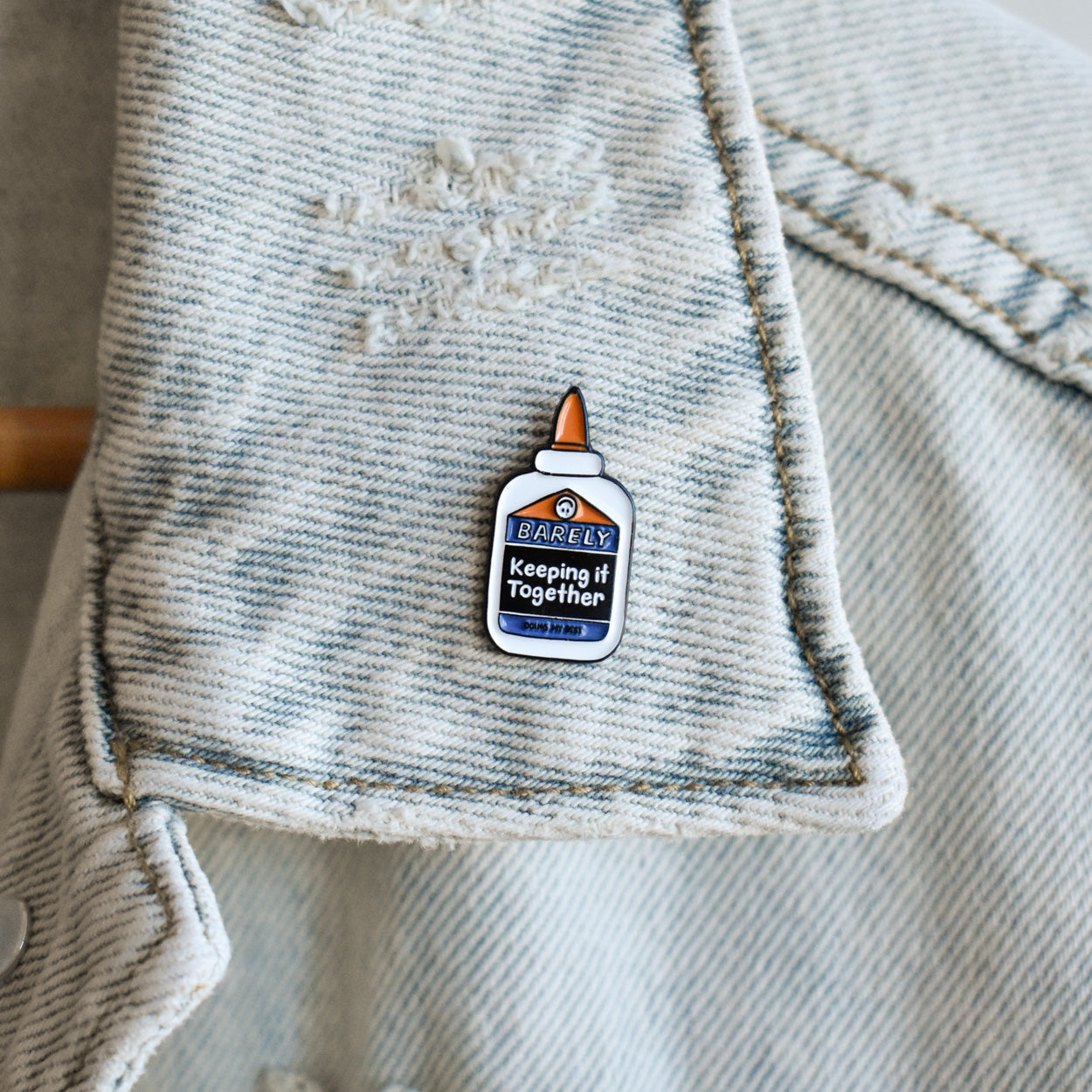 Barely Keeping It Together Enamel Pin