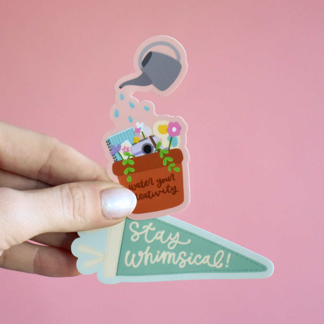 Stay Whimsical Pennant Sticker