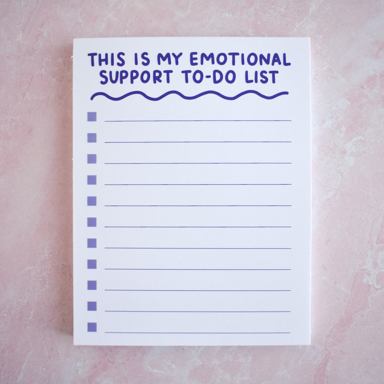 Emotional Support To-Do List Notepad