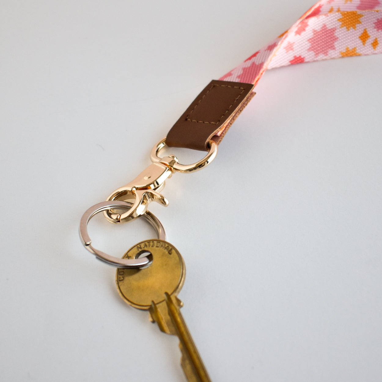 Pink Starburst Lanyard