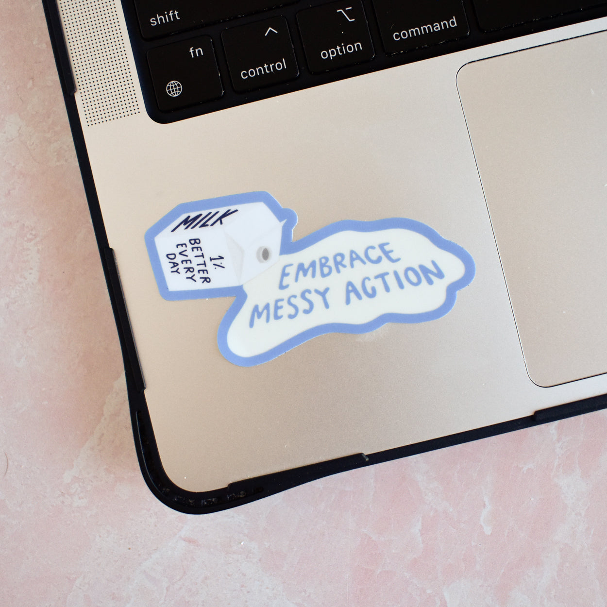 Embrace Messy Action Sticker
