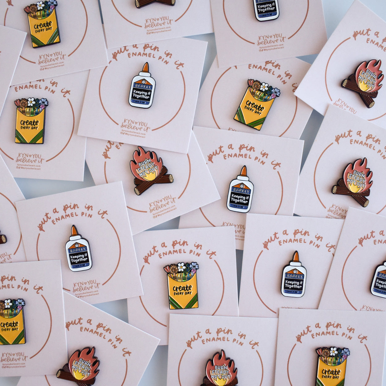 Barely Keeping It Together Enamel Pin