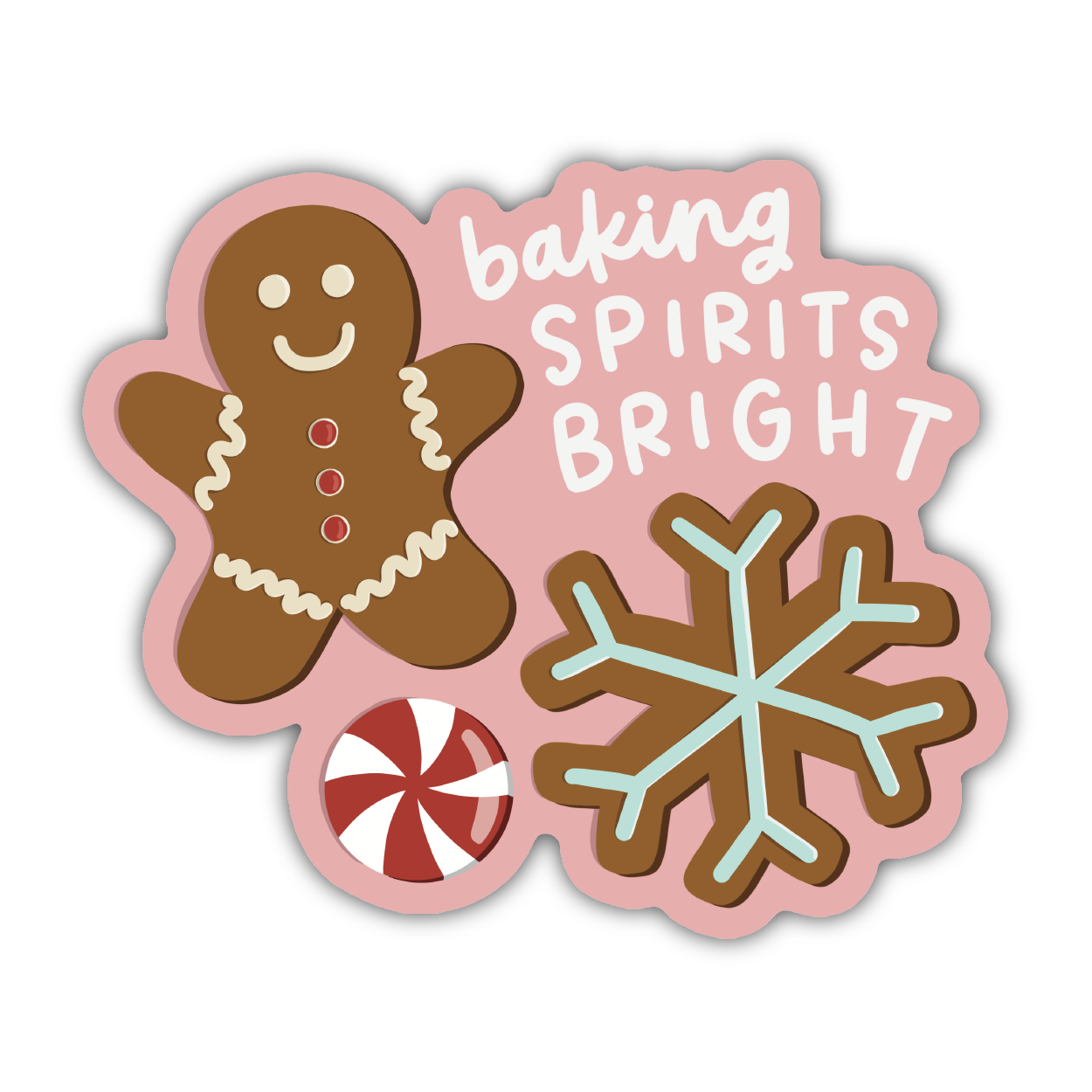 Baking Spirits Bright Sticker
