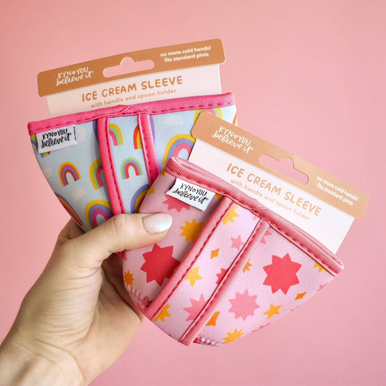 Pink Starburst Ice Cream Sleeve