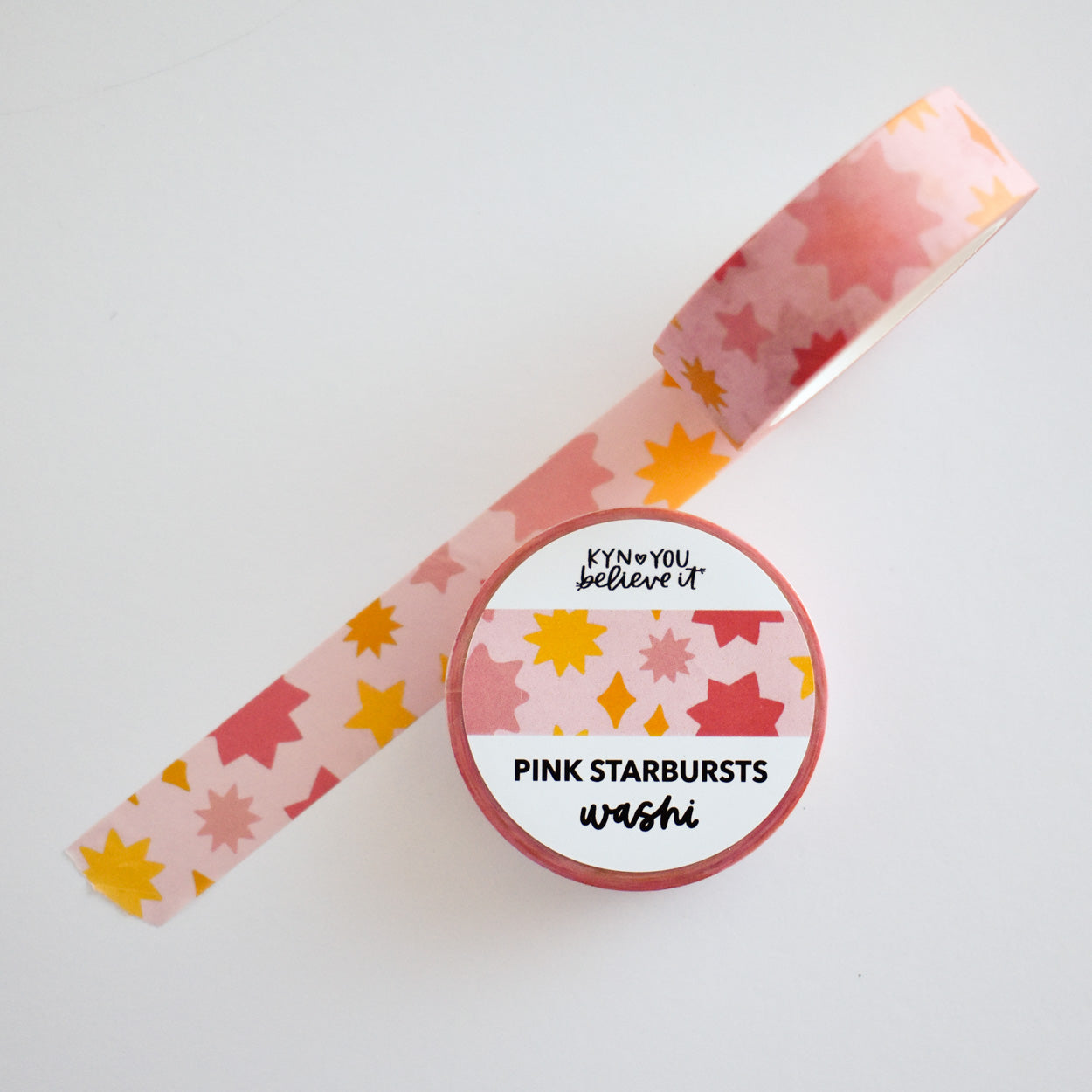 Pink Starburst Washi Tape