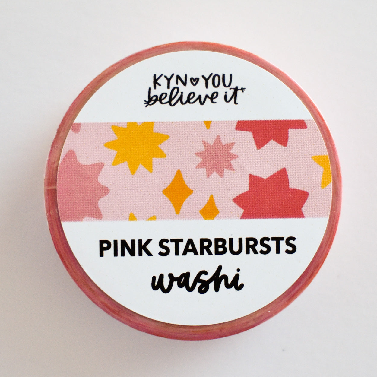 Pink Starburst Washi Tape