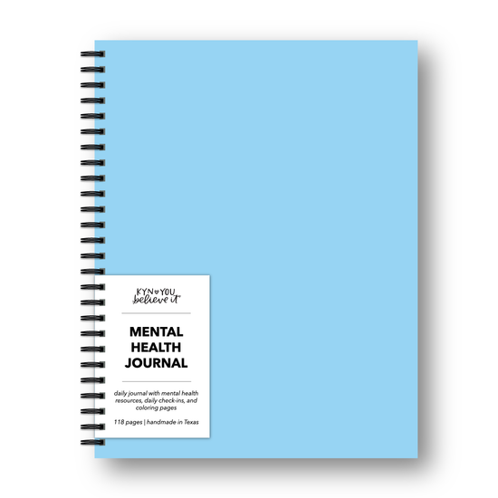 Blue Cover Mental Health Journal