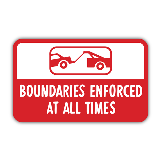Boundaries Enforced Sticker