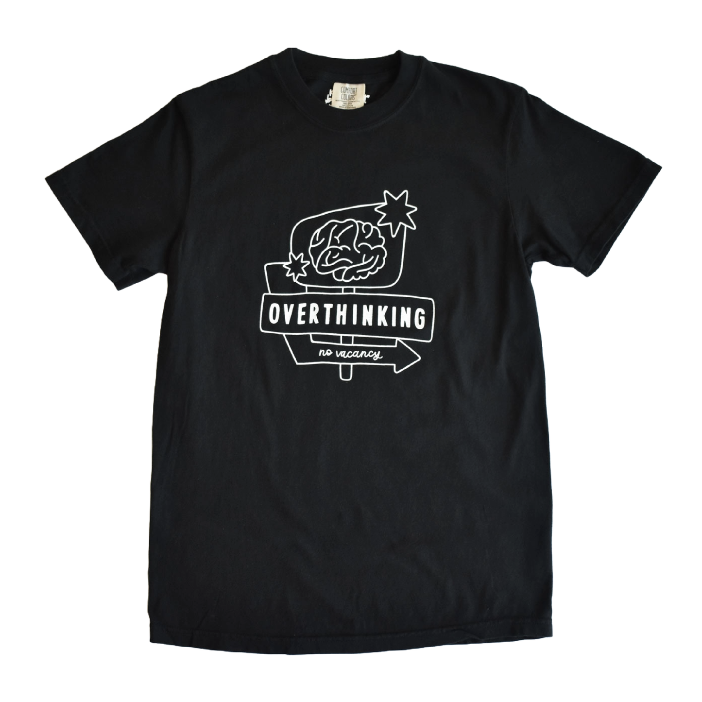 Overthinking Motel Sign Tee (Black)