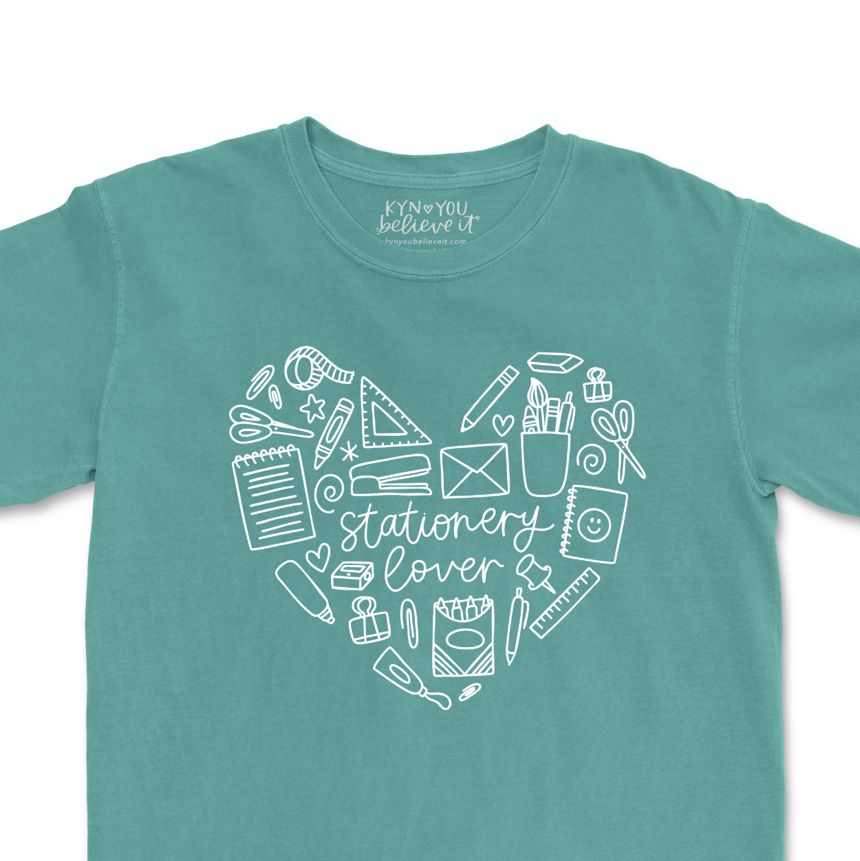Stationery Lover Tee (Seafoam)