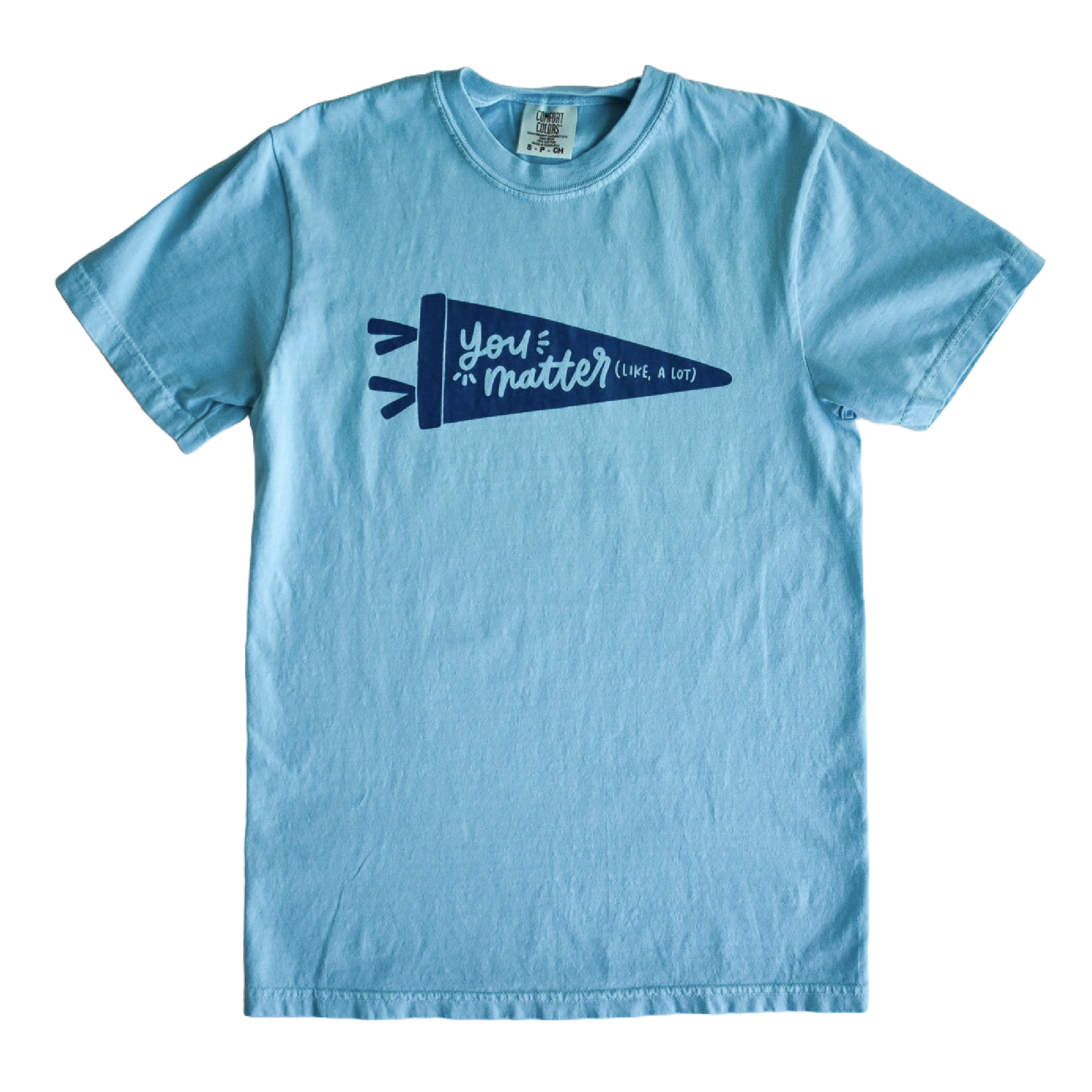 You Matter Pennant Tee (Sapphire)