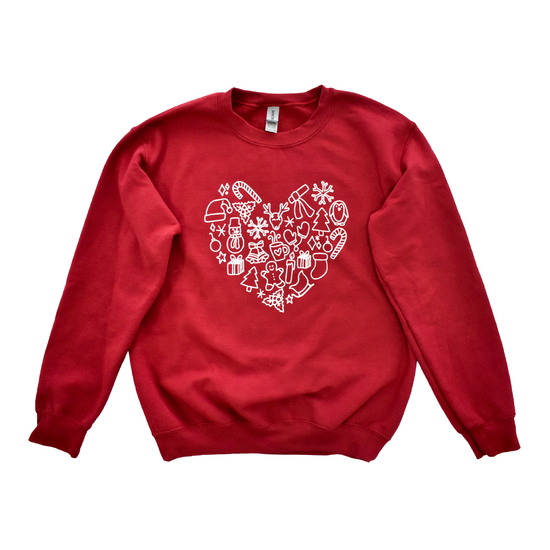 Christmas Heart Sweatshirt