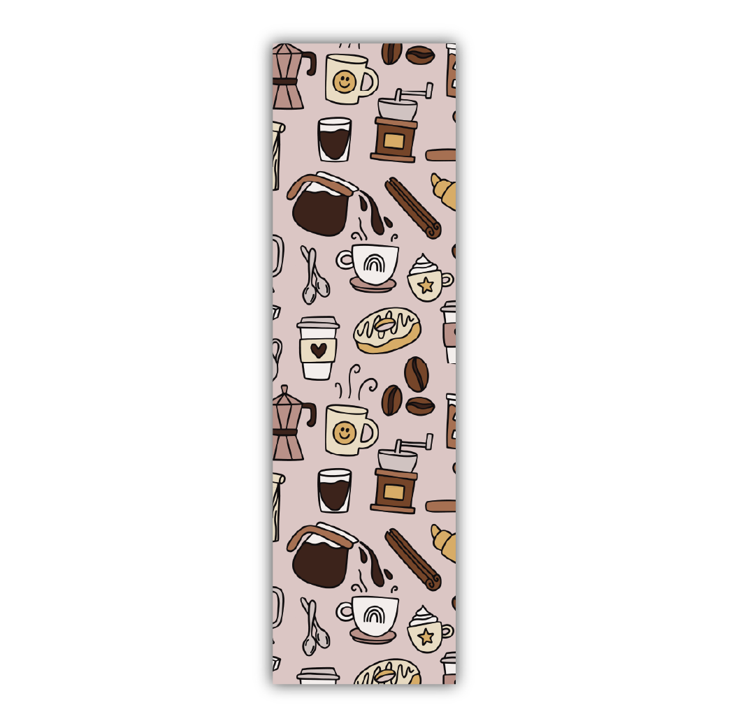 Coffee Pattern Bookmark