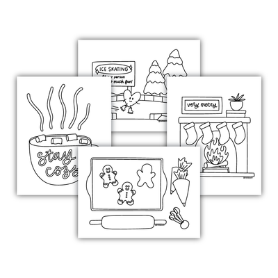 Winter Wishes Coloring Sheets (KYCI #9)