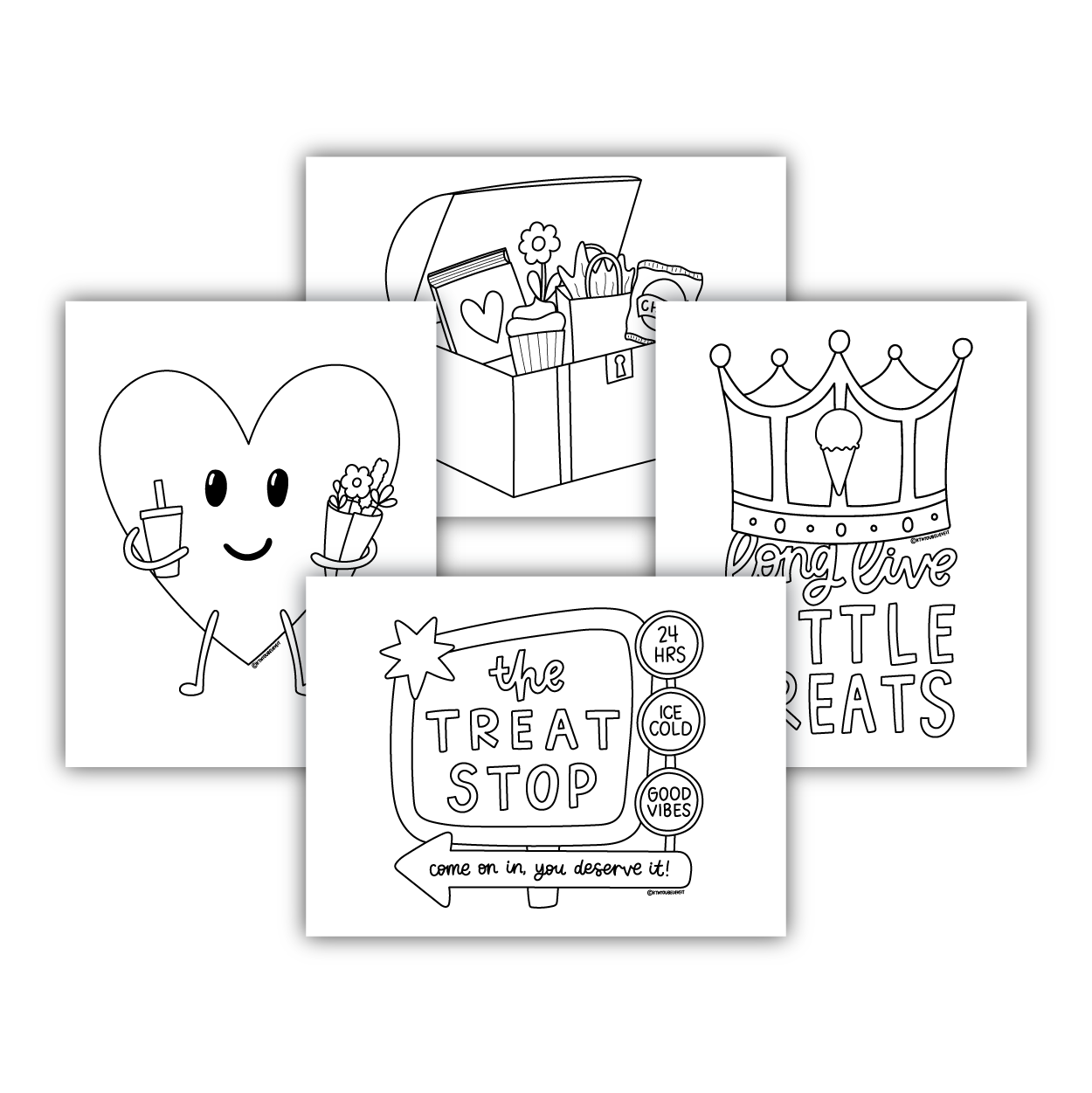 Long Live Little Treats Digital Coloring Sheets (KYCI #12)