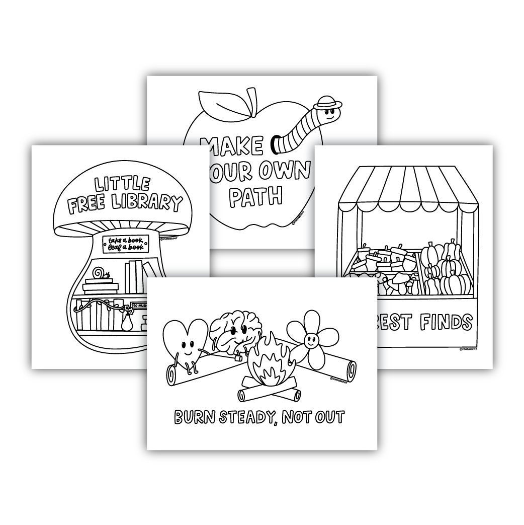 Outdoor Fun Coloring Sheets (KYCI #6)