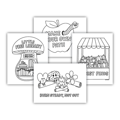 Outdoor Fun Coloring Sheets (KYCI #6)
