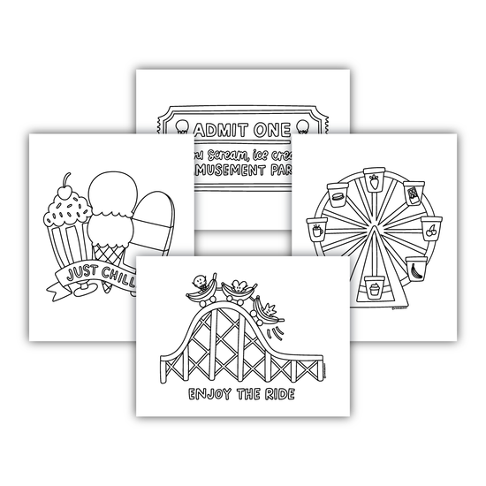 You Scream Ice Scream Coloring Sheets (KYCI #4)