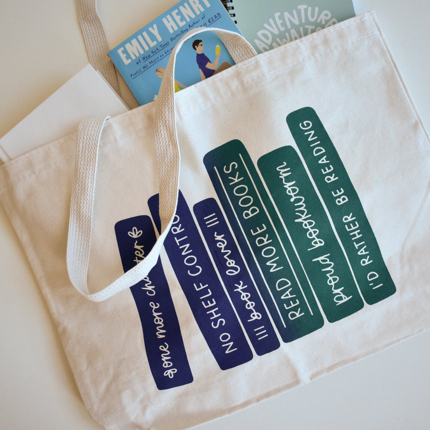 PREORDER Book Lover Bookshelf Oversized Tote Bag (Ships 10/21 and Delays Other Items)