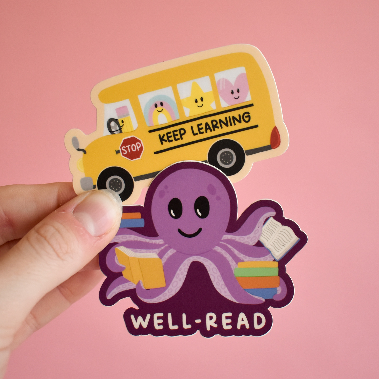 Well-Read Octopus Sticker