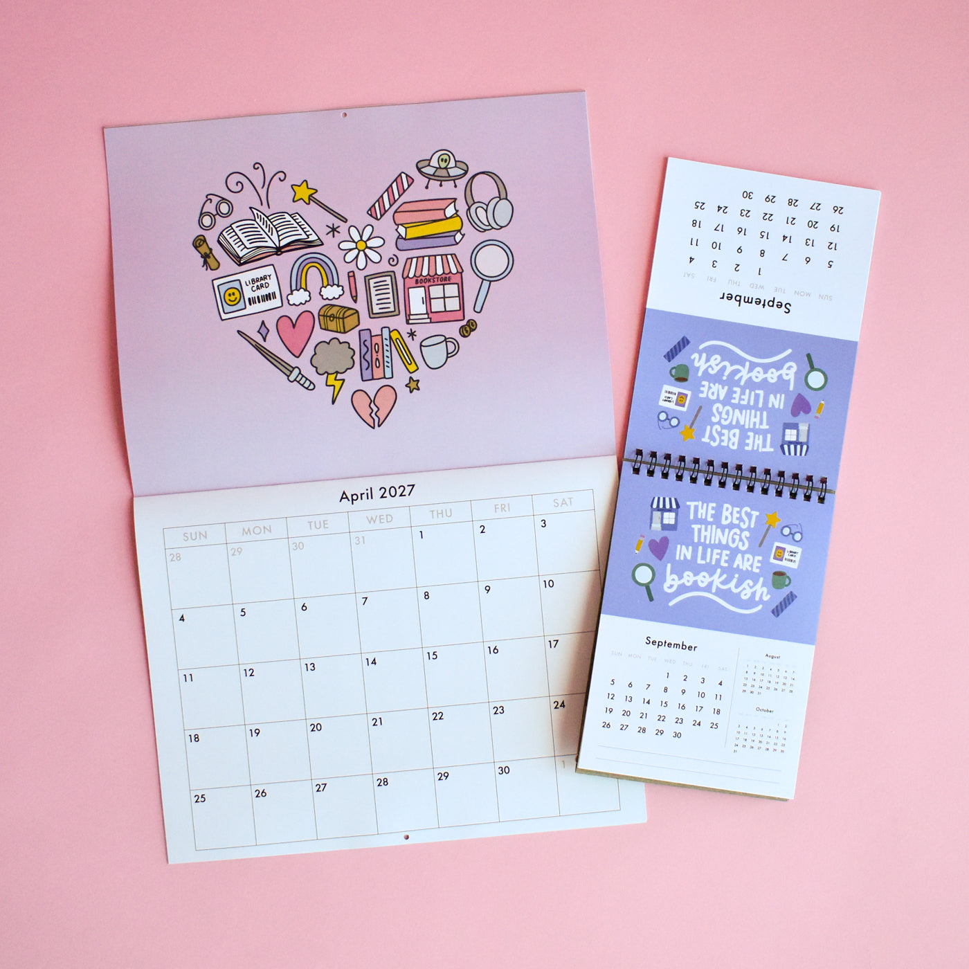 Book Lover 2027 Wall Calendar