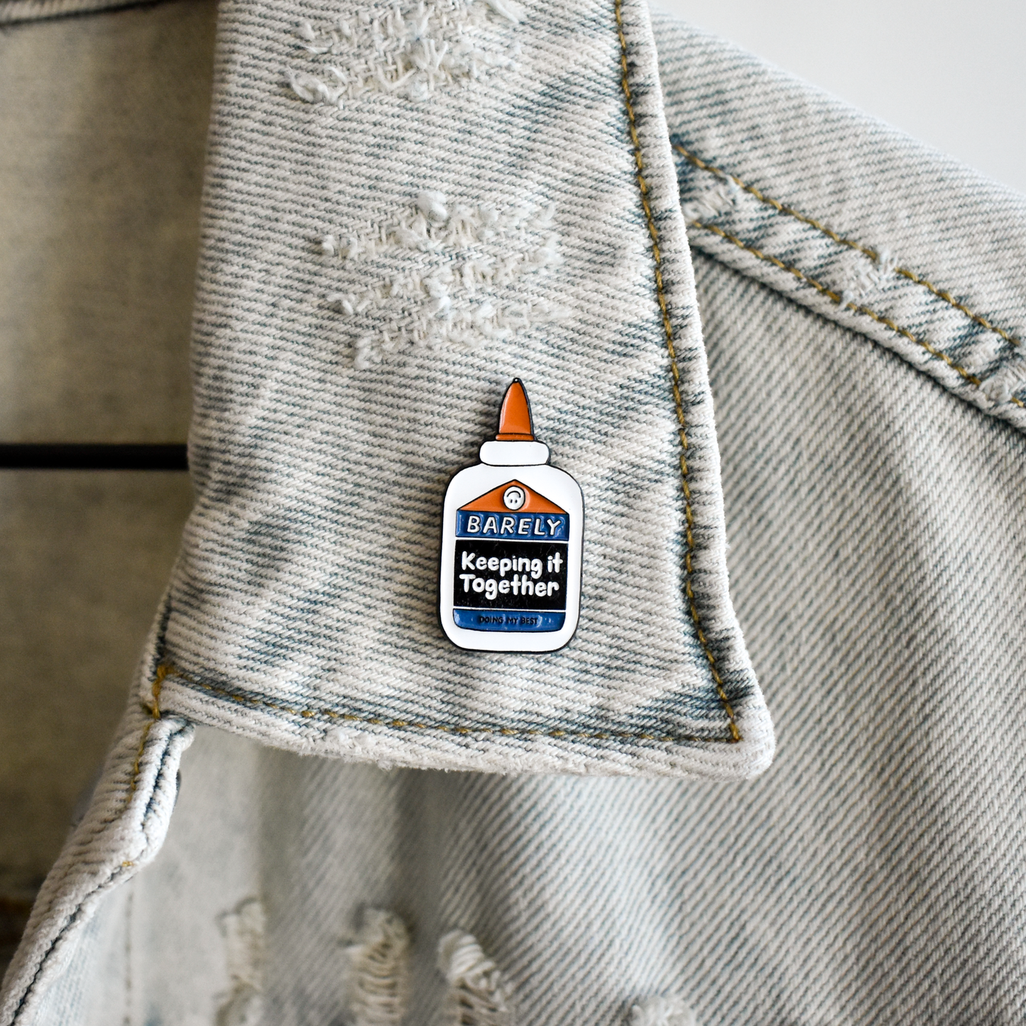 Barely Keeping It Together Enamel Pin