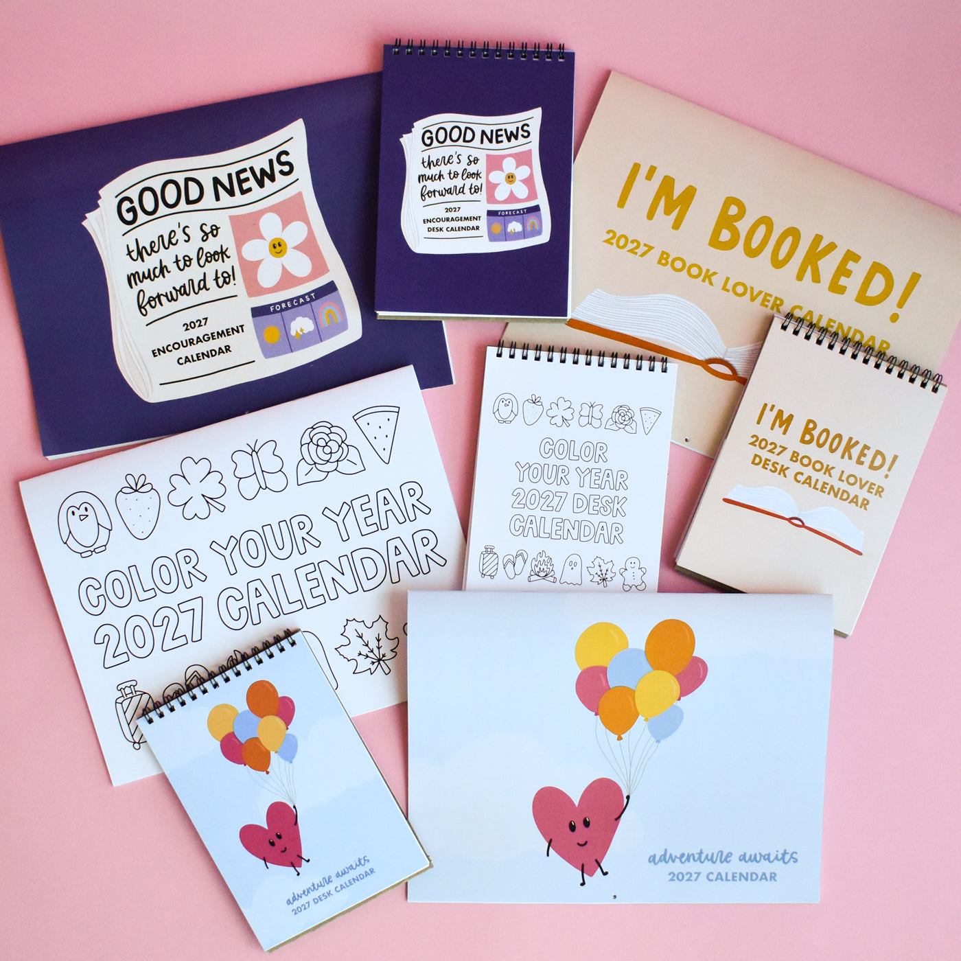Book Lover 2027 Wall Calendar