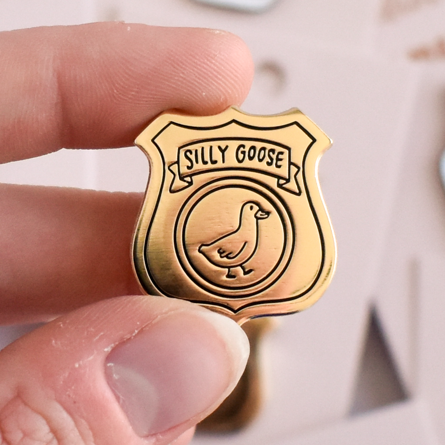 Silly Goose Badge Pin