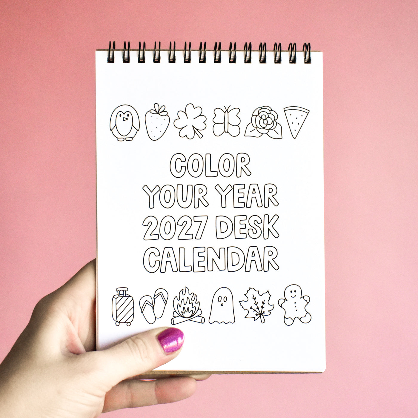 Color Your Year 2027 Desk Calendar