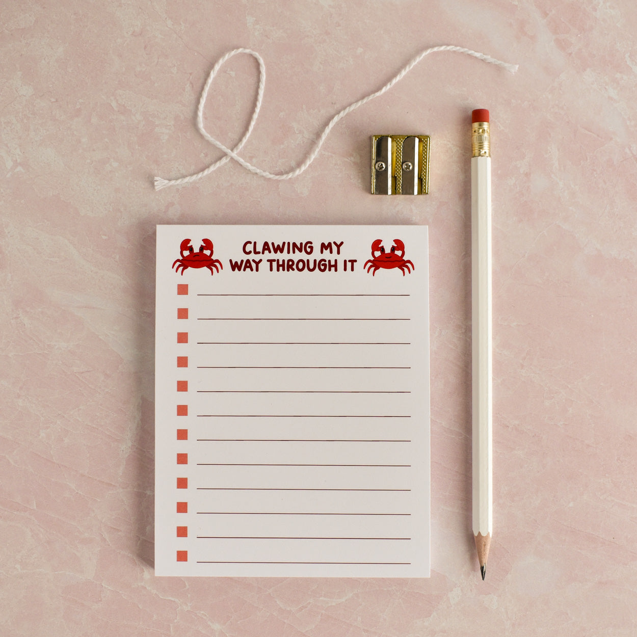 Clawing My Way Through It Notepad