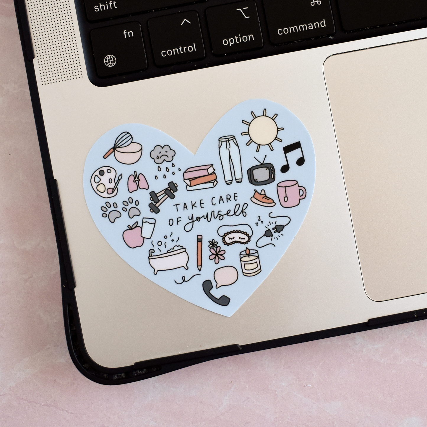 Take Care of Yourself Heart Sticker