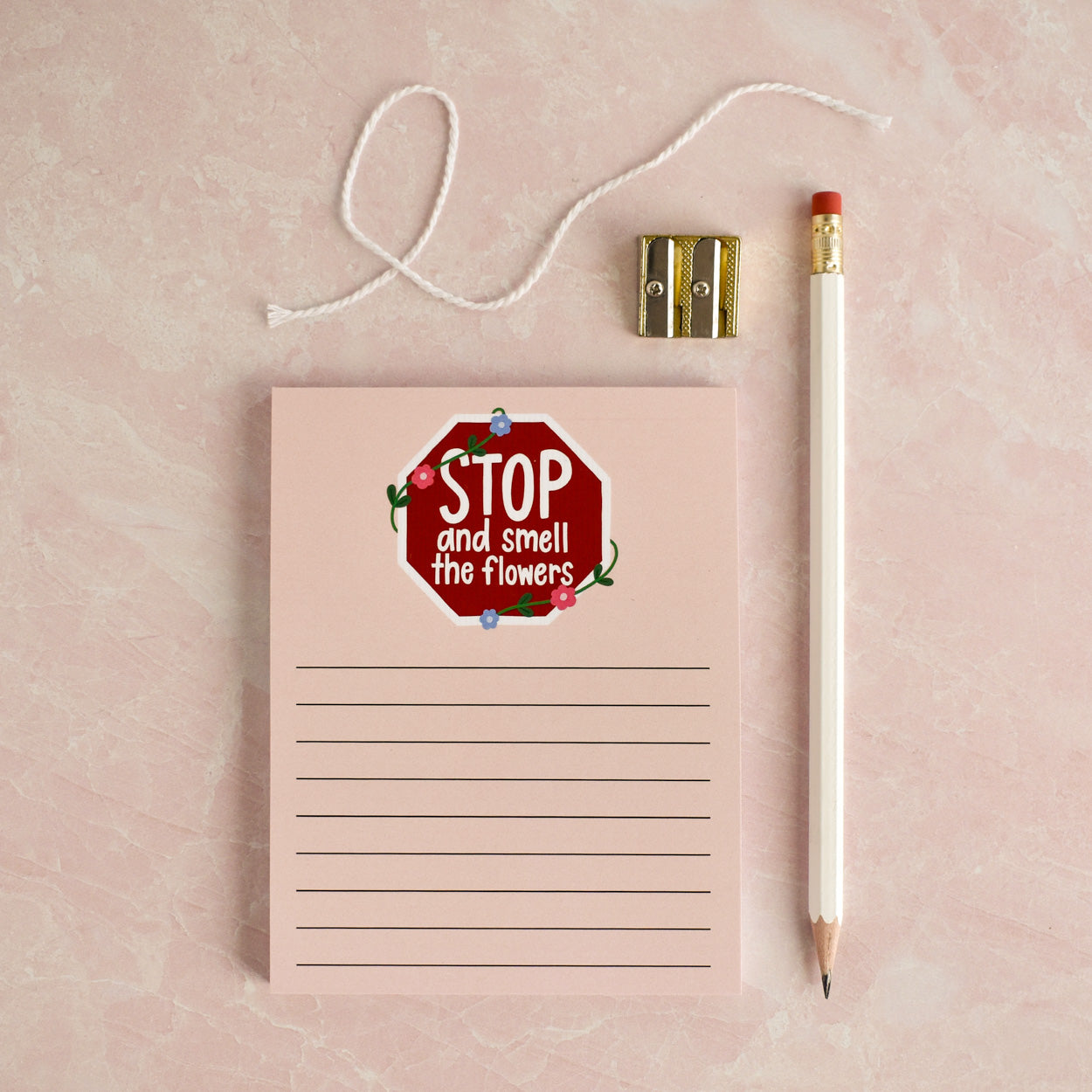 Stop And Smell The Flowers Notepad