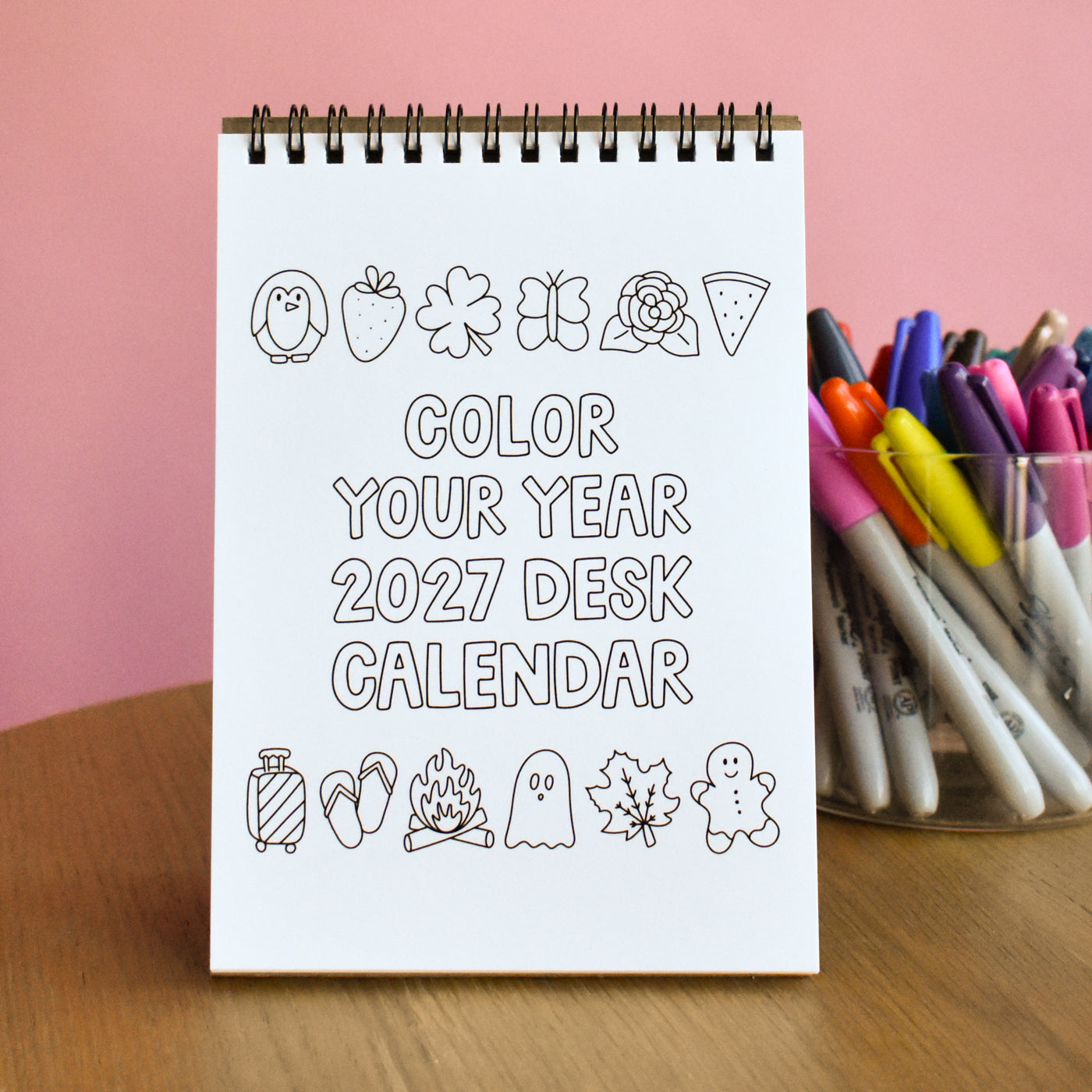 Color Your Year 2027 Desk Calendar