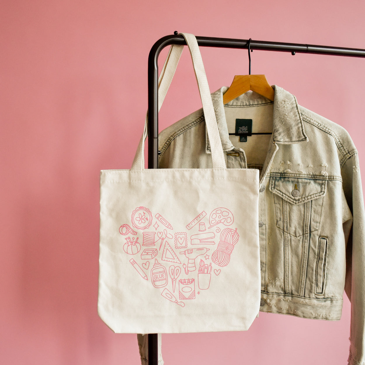 Crafting Heart Tote Bag